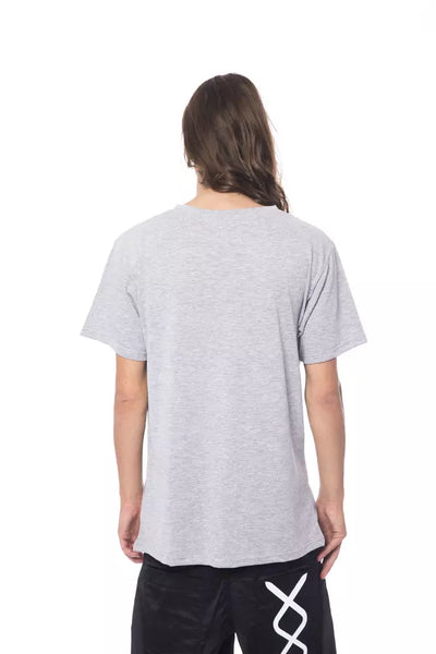 Nicolo Tonetto Graues Baumwolle Männer T-Shirt