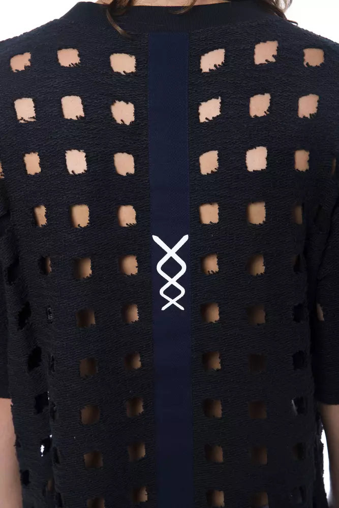 Nicolo Tonetto Schwarzes Baumwolle Männer T-Shirt