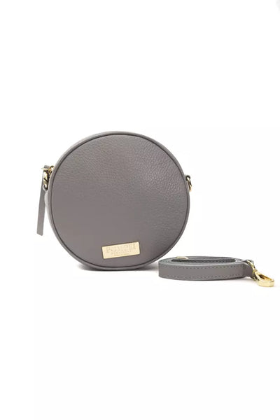Pompei Donatella Graue Leder Frauen Crossbody