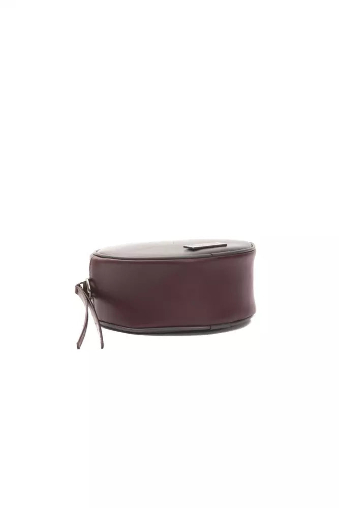 Pompei Donatella Burgundy Leder Frauen Crossbody Tasche