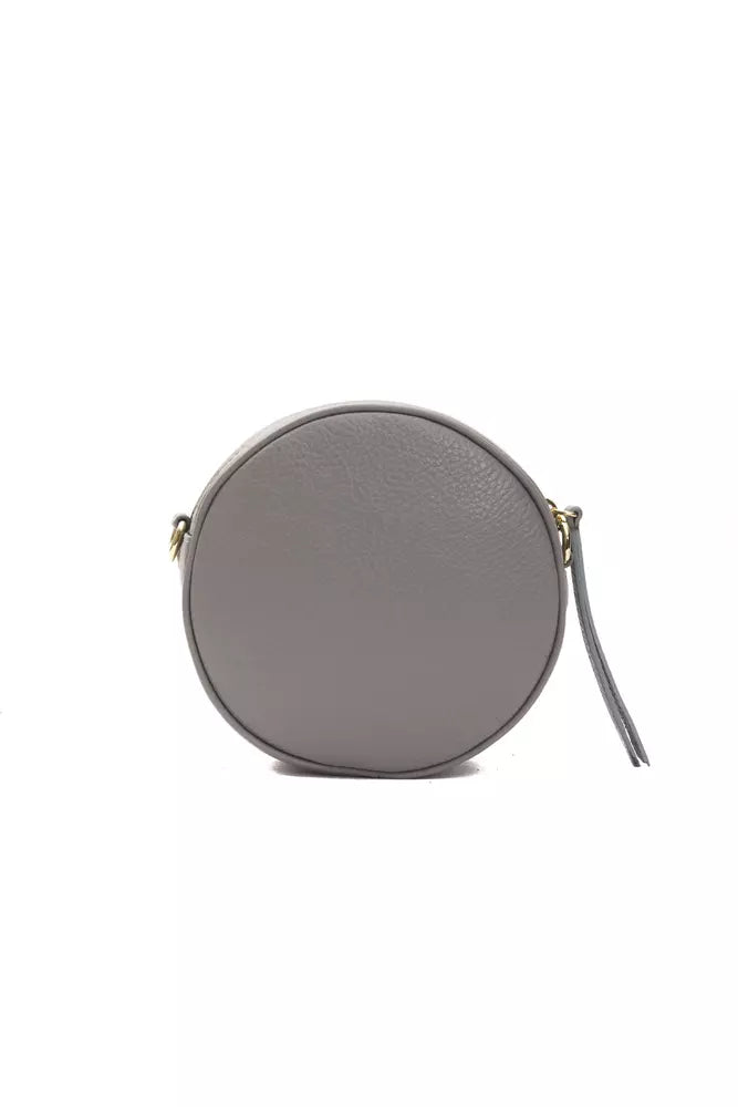 Pompei Donatella Graue Leder Frauen Crossbody