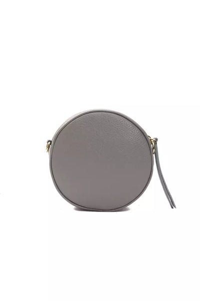 Pompei Donatella Graue Leder Frauen Crossbody