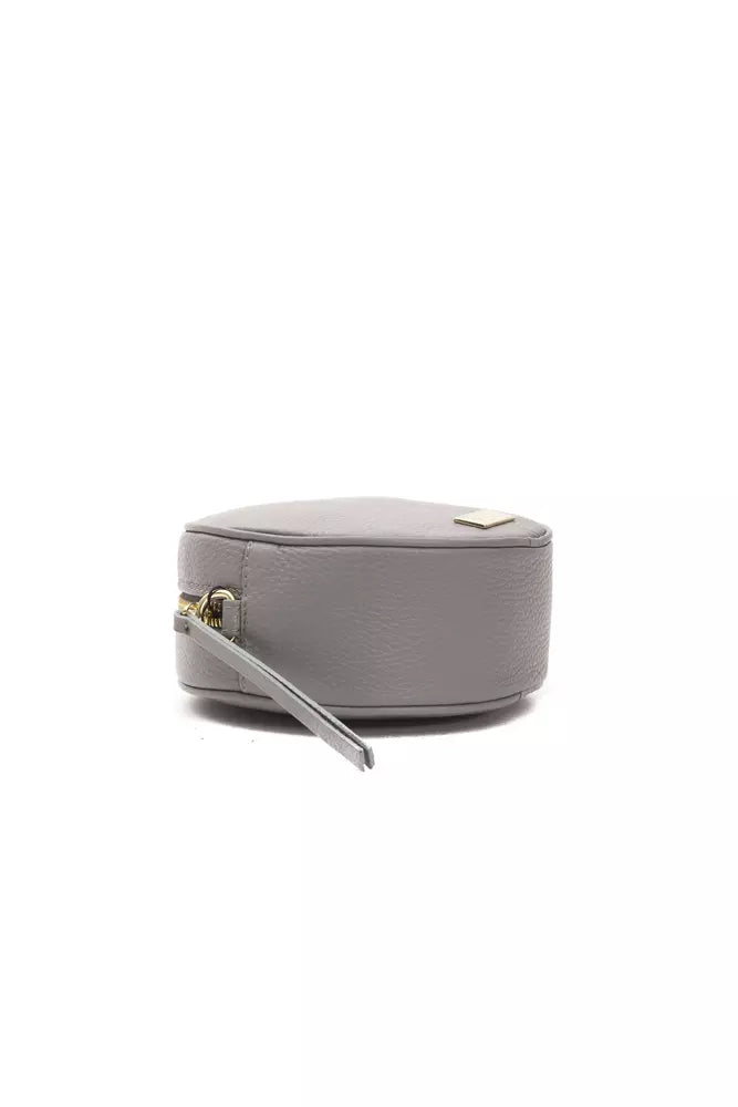 Pompei Donatella Graue Leder Frauen Crossbody