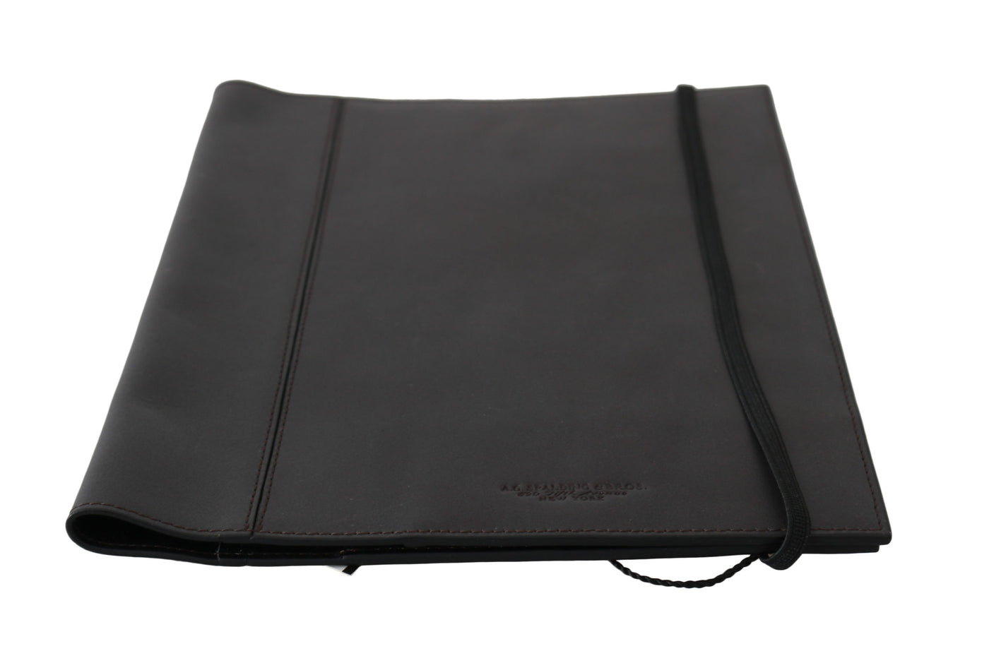 A.G. Spalding & Bros Schwarzes Leder Bifold Travel Holder Logo Wallet