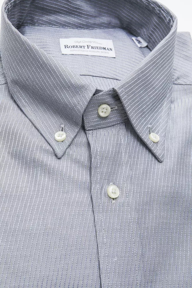 Robert Friedman Beige Baumwolle Männer Hemd