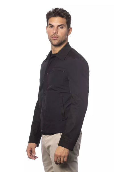 Verri Schwarze Baumwolle Männer Bomberjacke