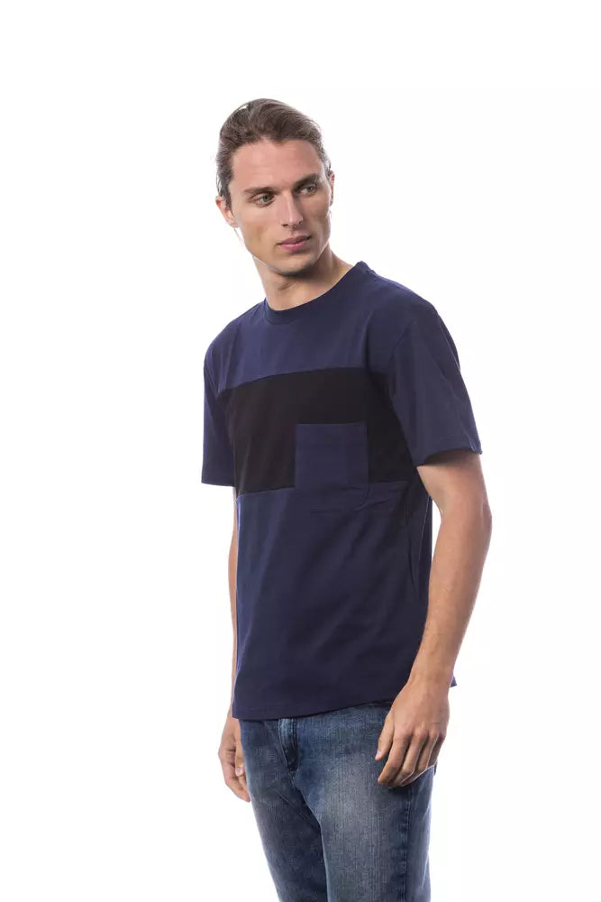 Verri Blau Baumwolle Männer T-Shirt