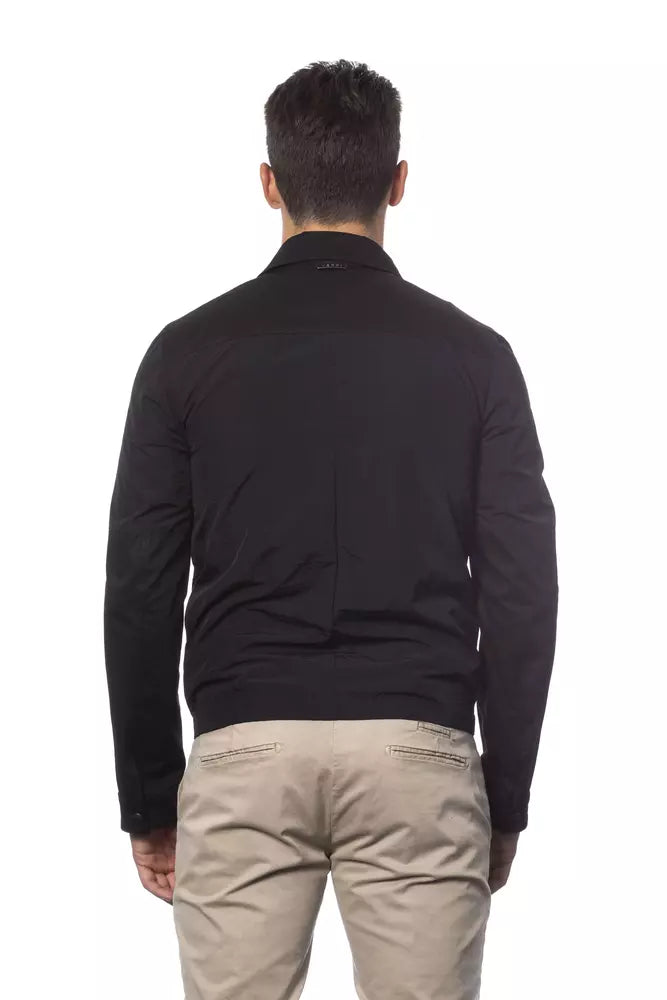 Verri Schwarze Baumwolle Männer Bomberjacke