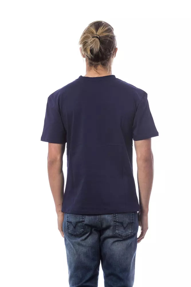 Verri Blau Baumwolle Männer T-Shirt