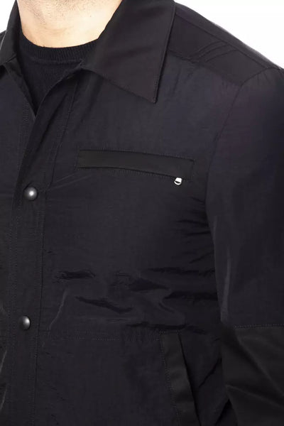 Verri Schwarze Baumwolle Männer Bomberjacke