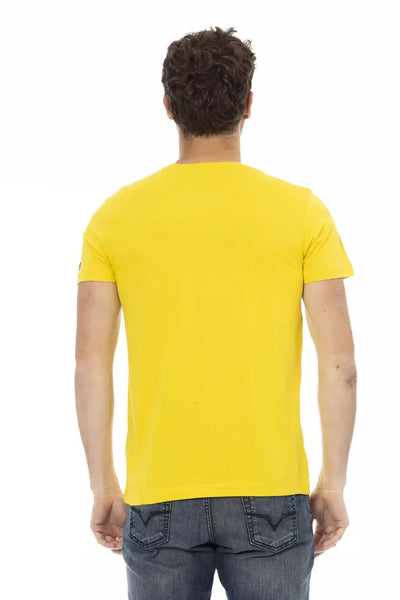 Trussardi Action Gelbes Baumwolle Männer T-Shirt