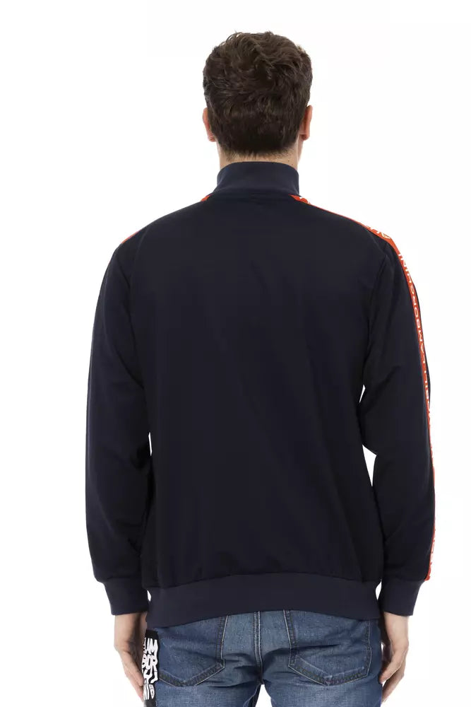 Automobili Lamborghini Blaues Polyester Herren Sweatshirt