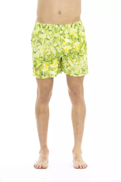 Just Cavalli Grünes Polyester Herren-Badebekleidung kurz