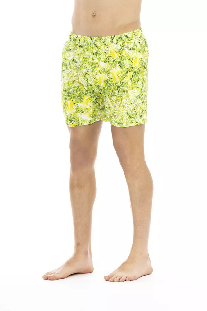 Just Cavalli Grünes Polyester Herren-Badebekleidung kurz