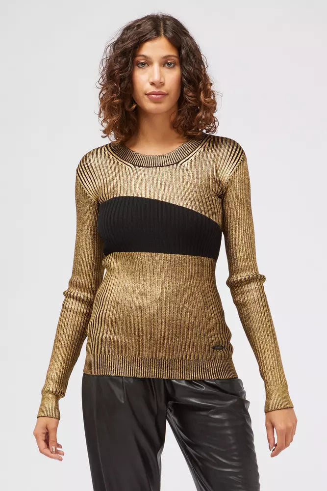Custo Barcelona Gold Wool Women Pullover