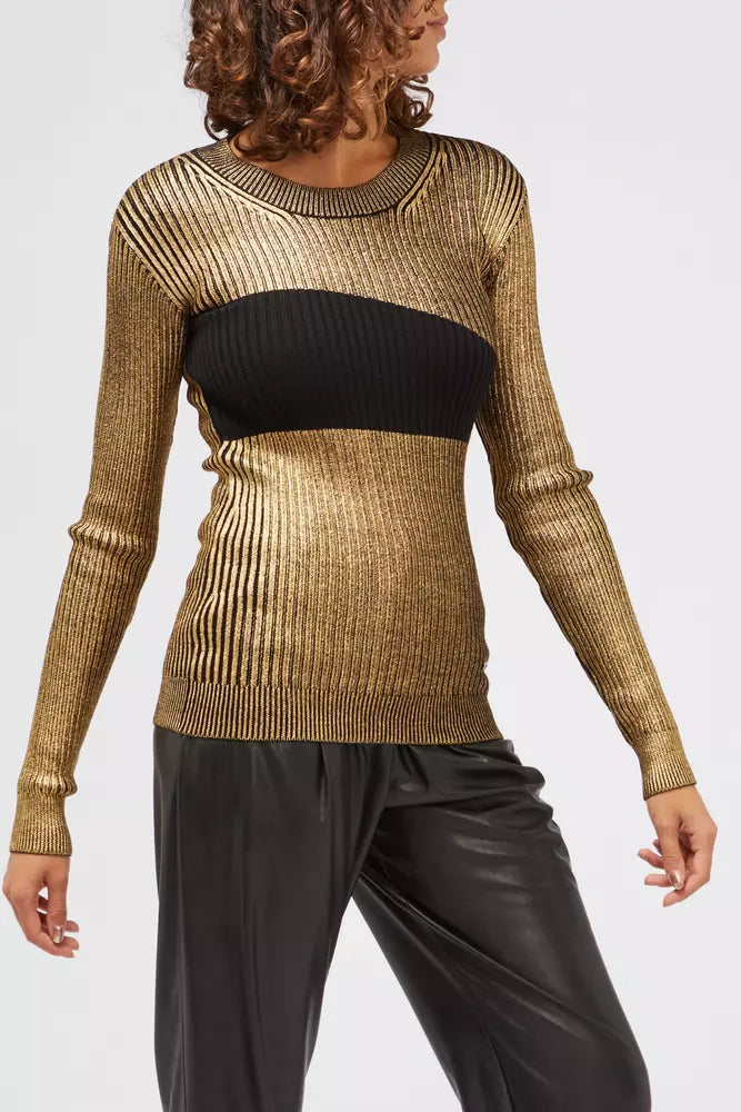 Custo Barcelona Gold Wool Women Pullover