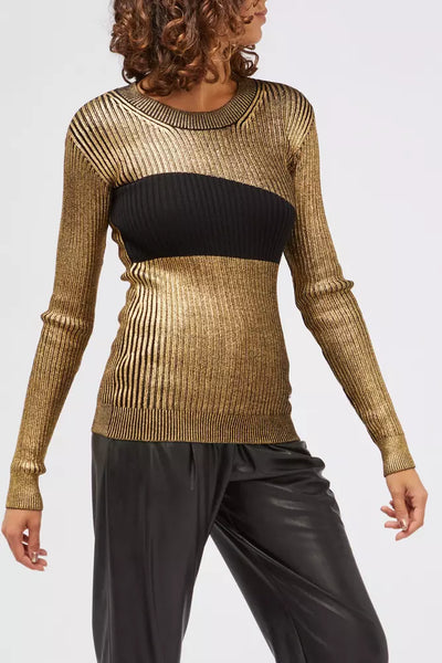Custo Barcelona Gold Wool Women Pullover