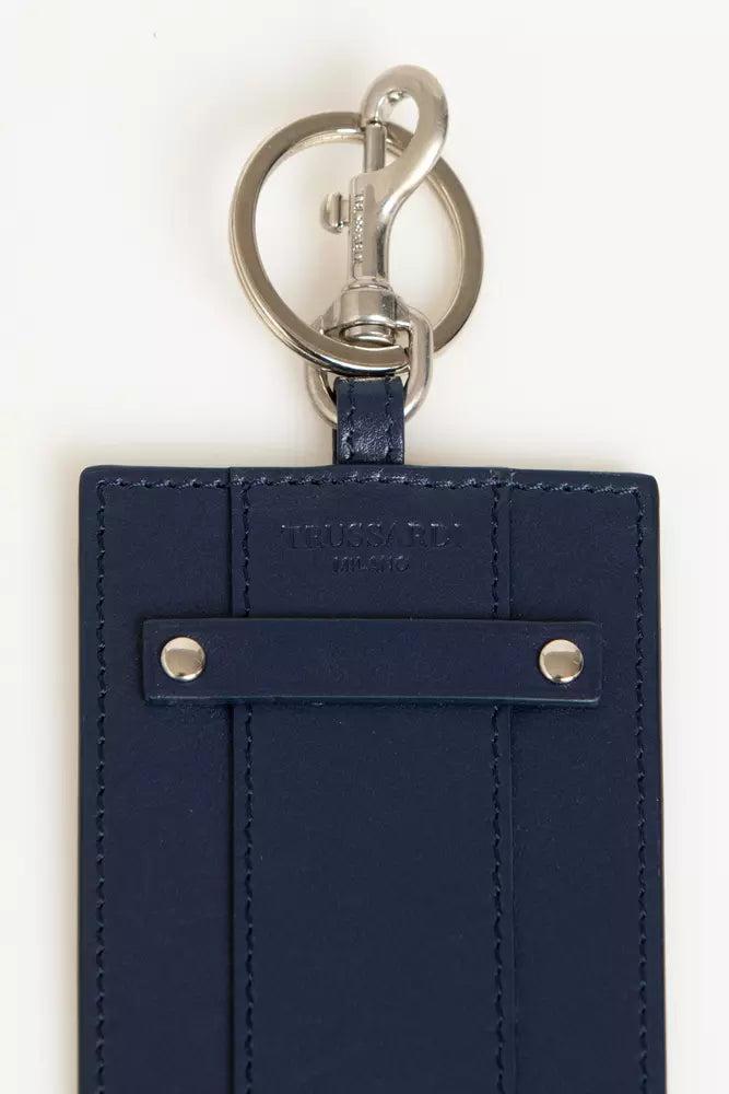 Trussardi Blauer Leder Herren Ausweishalter
