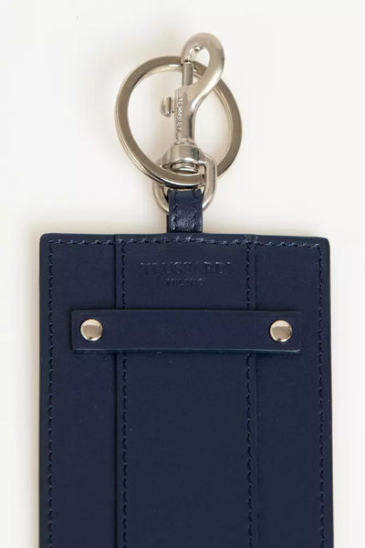 Trussardi Blauer Leder Herren Ausweishalter