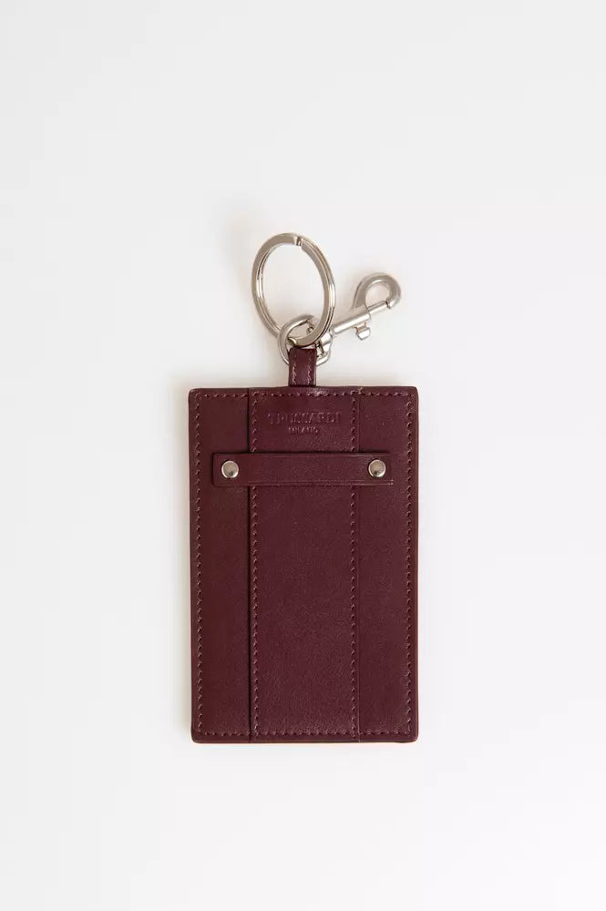 Trussardi Braunes Leder Herren Badge Holder