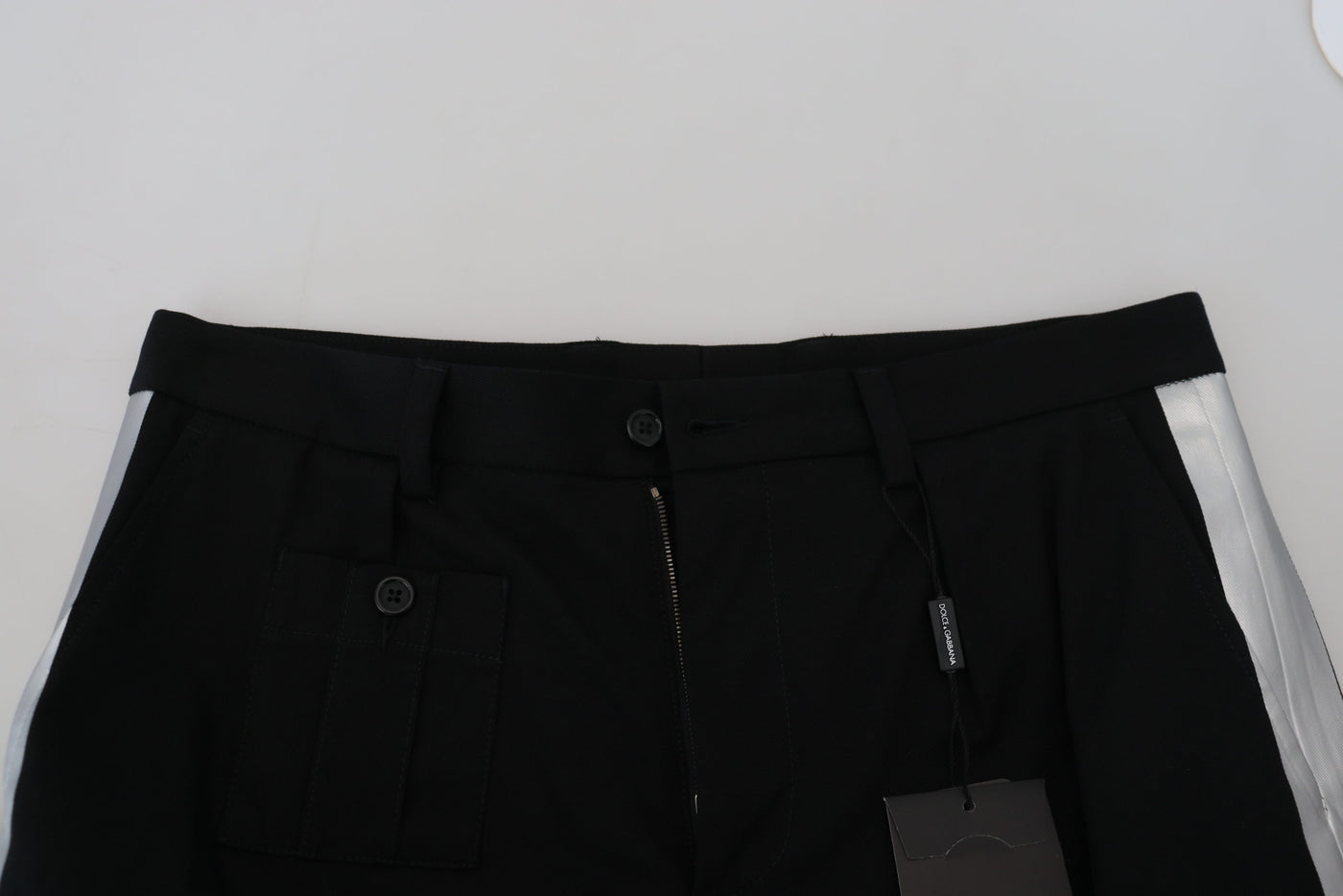 Dolce & Gabbana Schwarze Bermuda Cargo Freizeitshorts