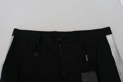 Dolce & Gabbana Schwarze Bermuda Cargo Freizeitshorts