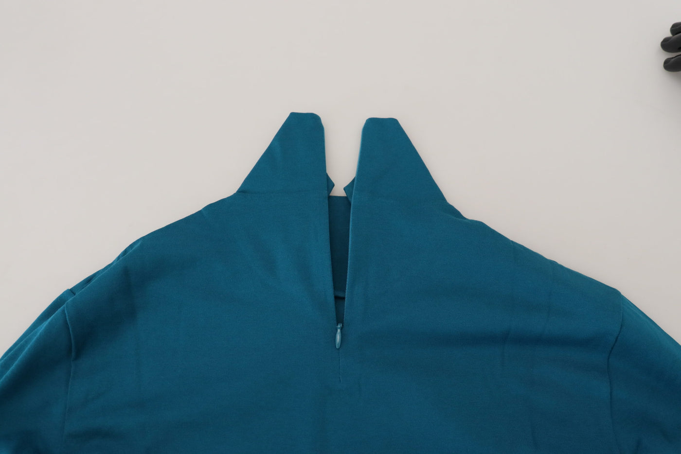 Dolce & Gabbana Blauer Baumwollpullover mit Kragen Schlanker Pullover