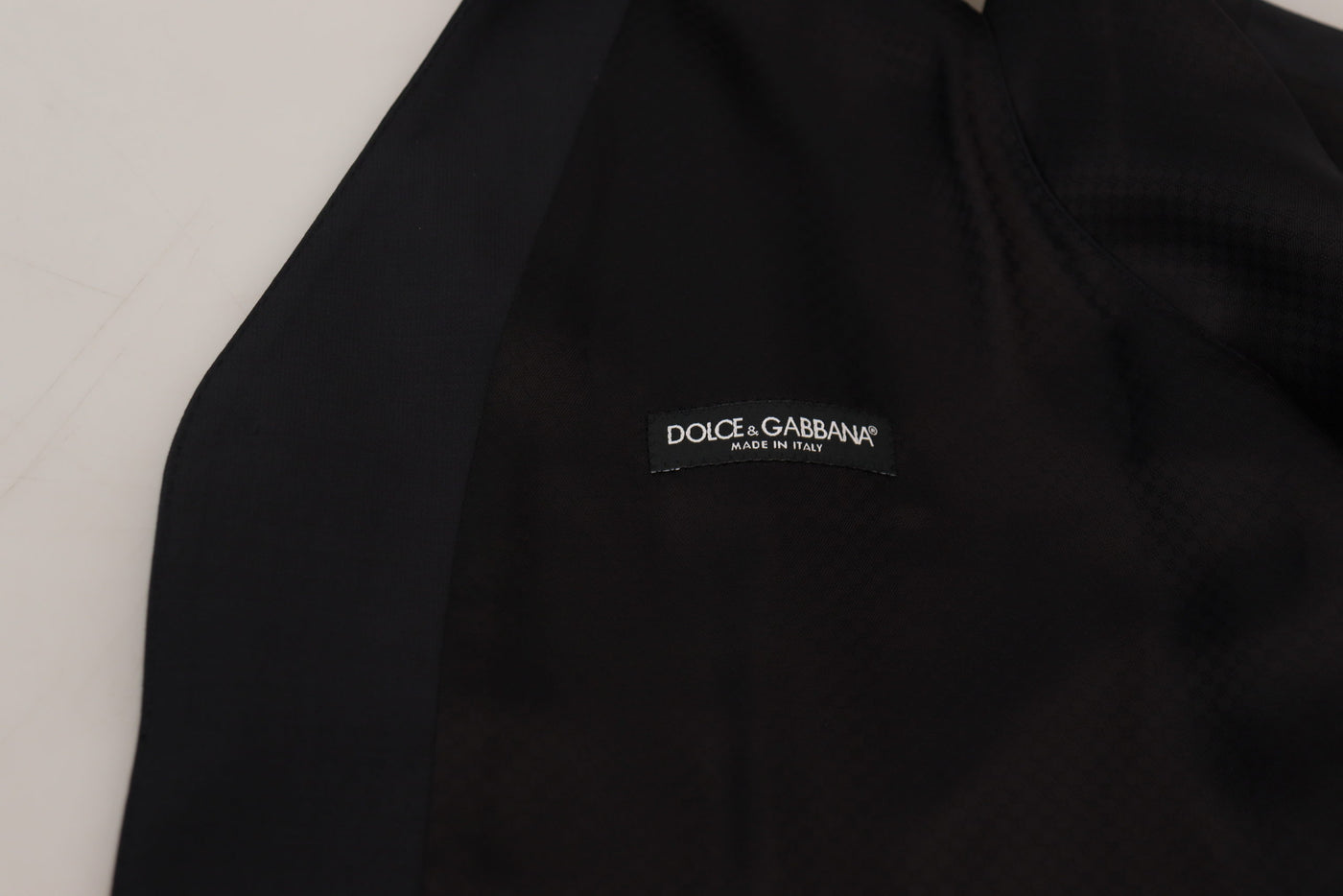 Dolce & Gabbana Schwarze Stretchweste aus Wolle Formelle Weste