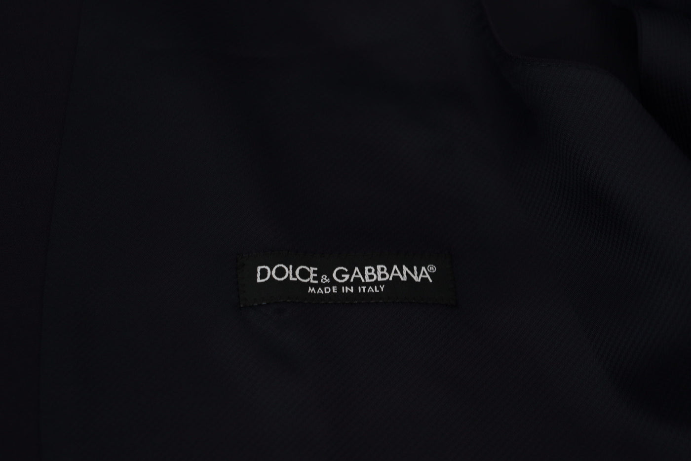 Dolce & Gabbana Dunkelblaue Stretchweste aus Wolle Formelle Weste
