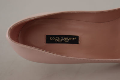 Dolce & Gabbana Rosa Lackleder Kitten Heels Pumps Schuhe