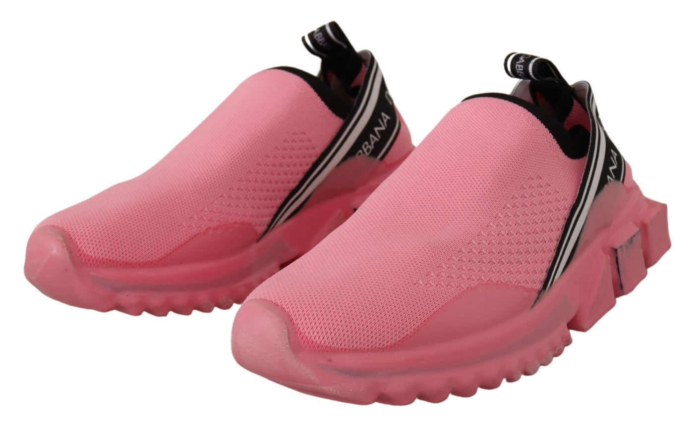 Dolce & Gabbana Rosa Low Top Slip On Casual Sorrento Turnschuhe