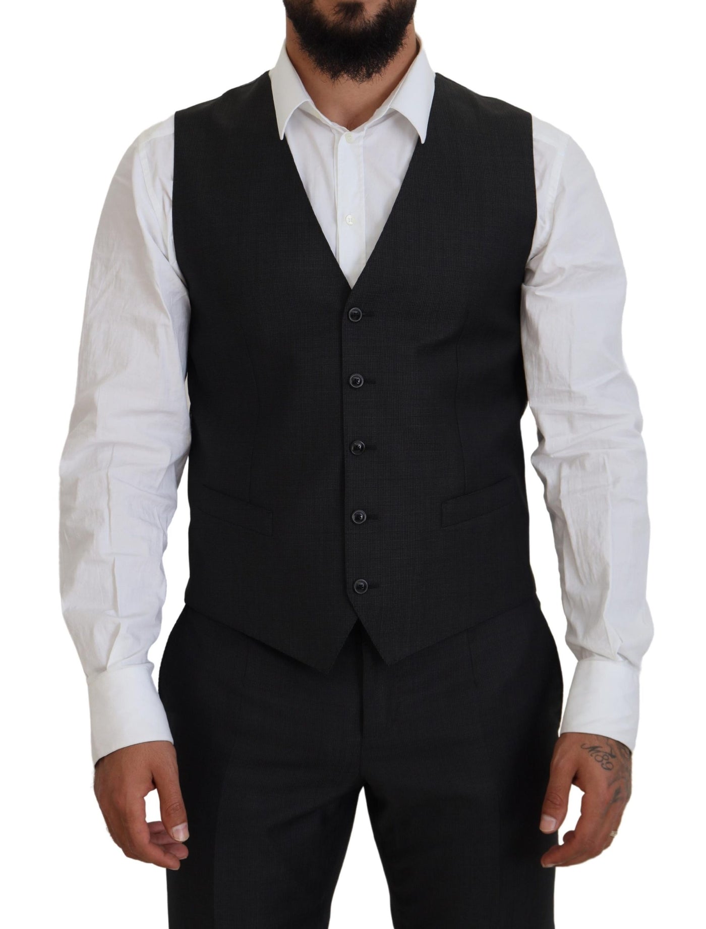 Dolce & Gabbana Grauer MARTINI 3 Stück Slim Fit Anzug