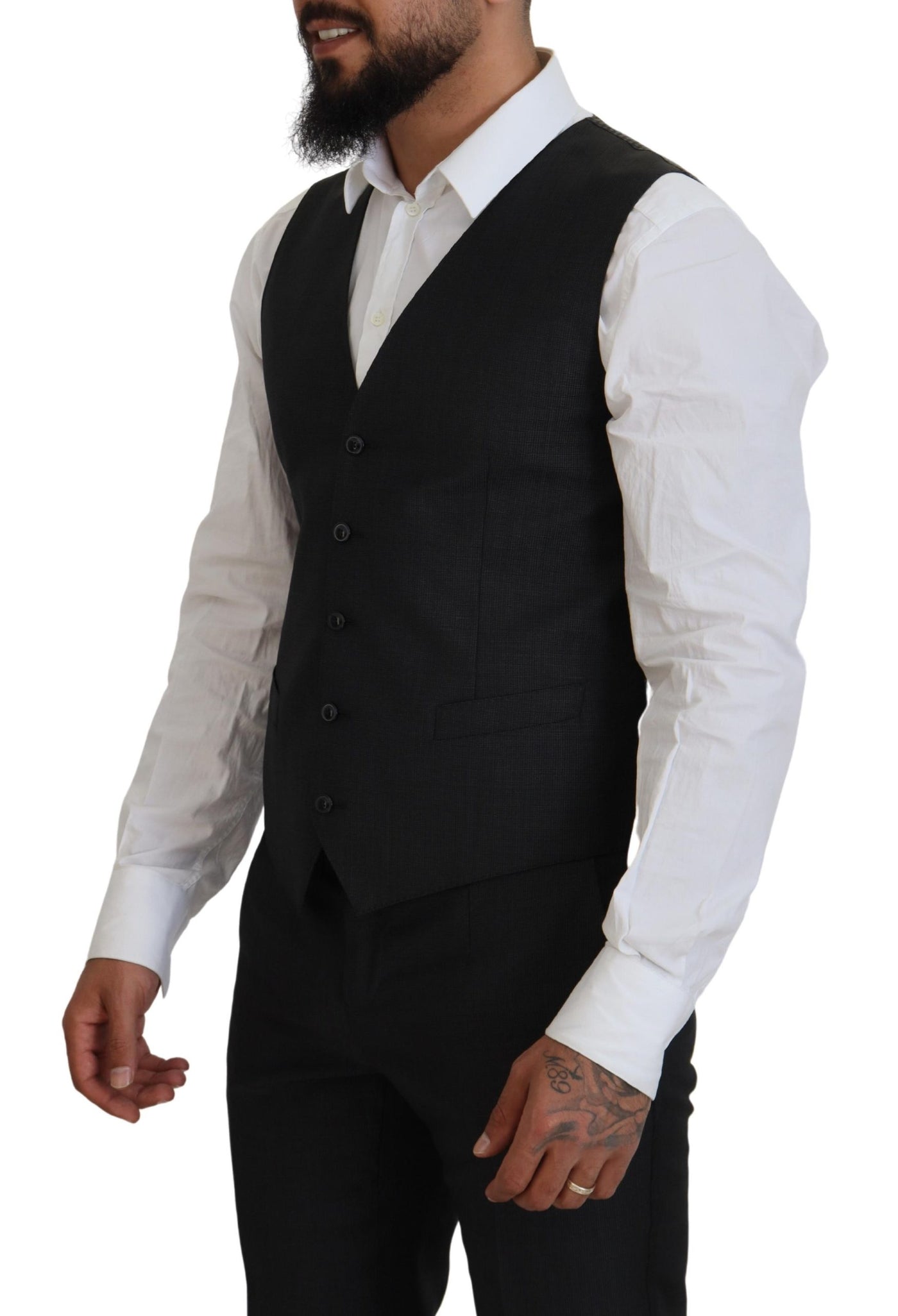 Dolce & Gabbana Grauer MARTINI 3 Stück Slim Fit Anzug