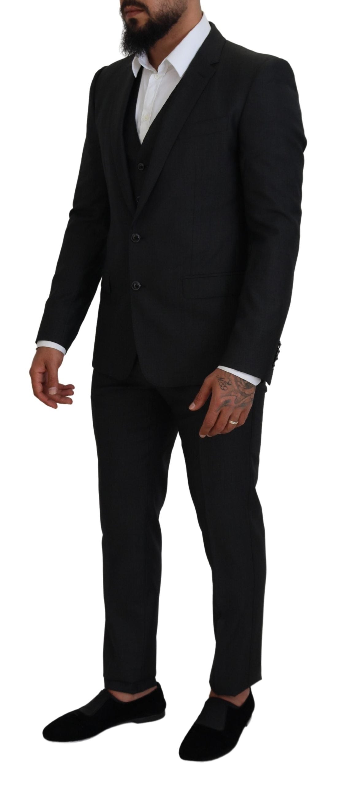 Dolce & Gabbana Grauer MARTINI 3 Stück Slim Fit Anzug