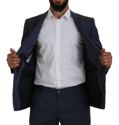 Dolce & Gabbana Blauer Wollanzug MARTINI 2 Piece Slim Fit Anzug