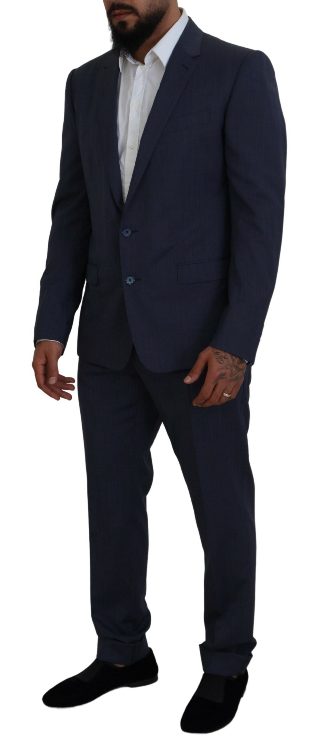 Dolce & Gabbana Blauer Wollanzug MARTINI 2 Piece Slim Fit Anzug