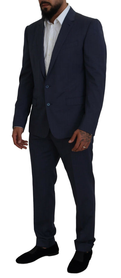 Dolce & Gabbana Blauer Wollanzug MARTINI 2 Piece Slim Fit Anzug