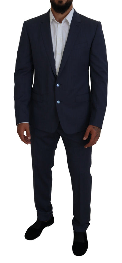 Dolce & Gabbana Blauer Wollanzug MARTINI 2 Piece Slim Fit Anzug