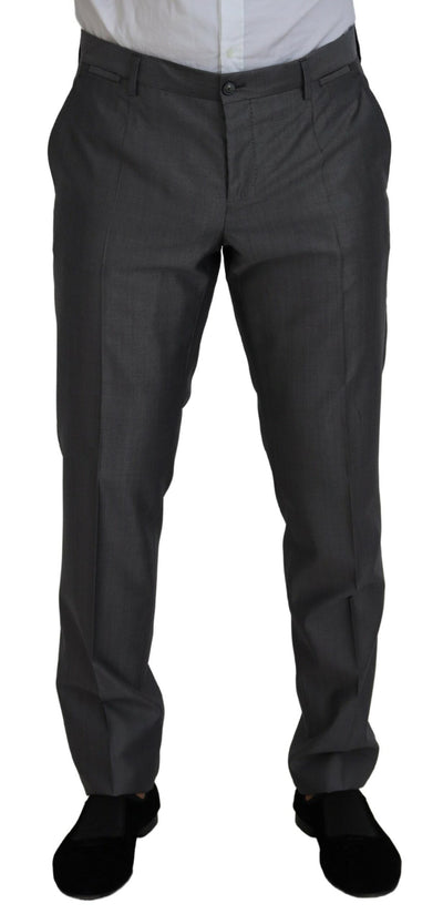 Dolce & Gabbana Grauer SICILIA 3 Stück Slim Fit Anzug