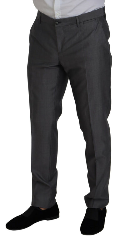 Dolce & Gabbana Grauer SICILIA 3 Stück Slim Fit Anzug