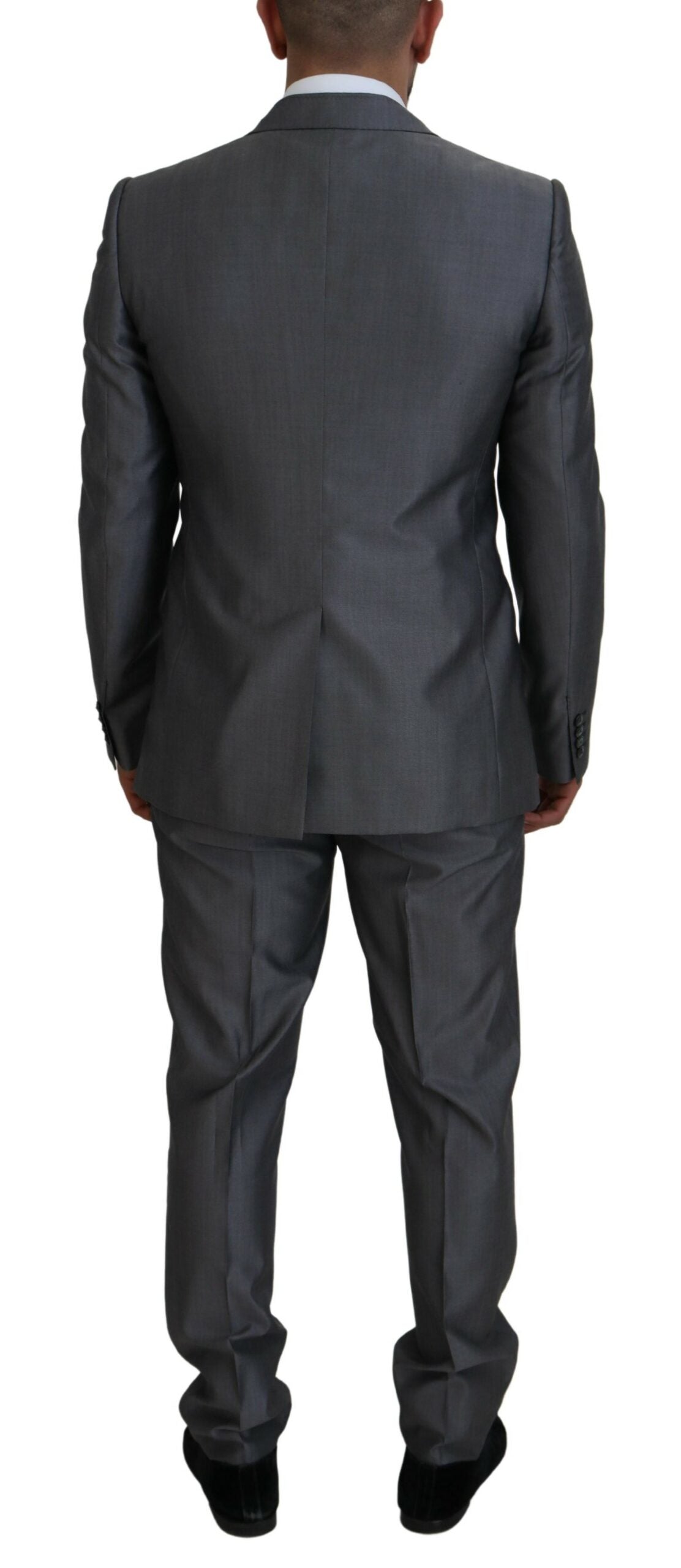 Dolce & Gabbana Grauer SICILIA 3 Stück Slim Fit Anzug