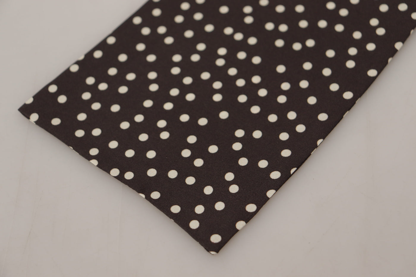 Dolce & Gabbana Brauner Polka Dot Männer Schal Hals Wrap Schal Schal
