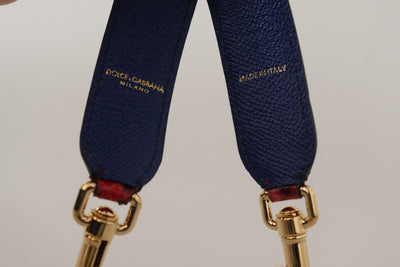 Dolce & Gabbana Rotes exotisches Leder mit Kristallen Schulterriemen