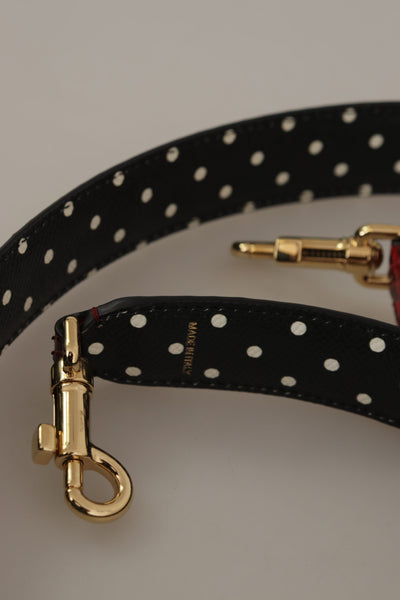Dolce & Gabbana Rotes Pythonleder mit Kristallen Beidseitig tragbarer Schulterriemen