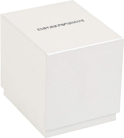 Emporio Armani Elegante zweifarbige Kristall-Pflaster-Uhr