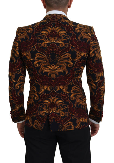 Dolce & Gabbana Multicolor Floral Einreihiger Martini-Blazer