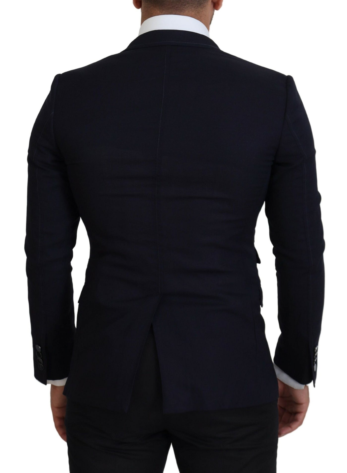 Dolce & Gabbana Blauer Taormina Blazer aus Schurwolle
