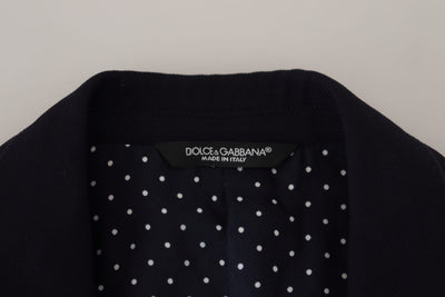Dolce & Gabbana Blauer Taormina Blazer aus Schurwolle