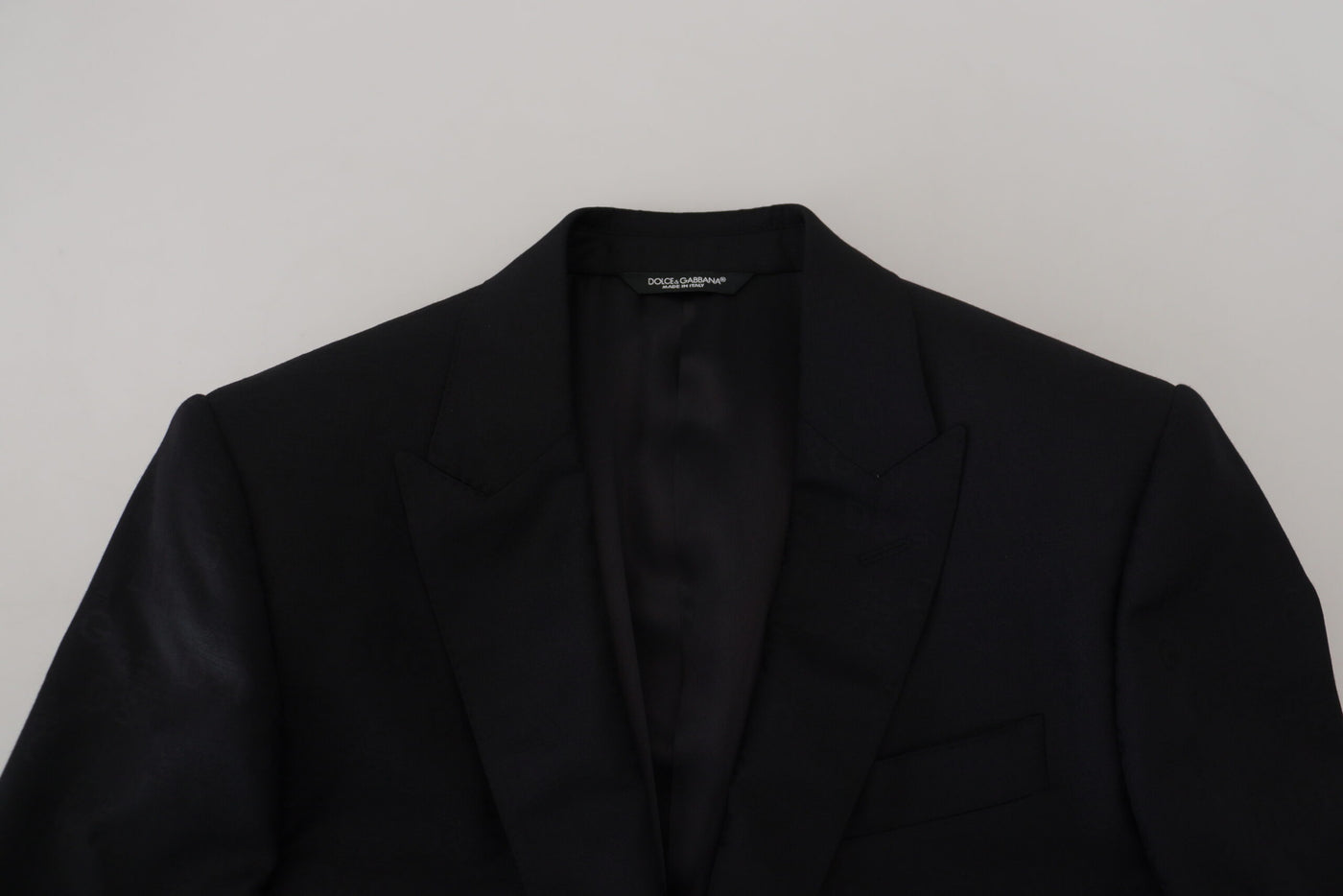 Dolce & Gabbana Schwarzer formeller Wollmantel Martini Blazer