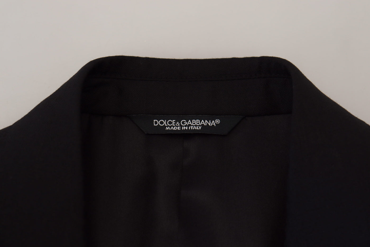 Dolce & Gabbana Schwarzer formeller Wollmantel Martini Blazer